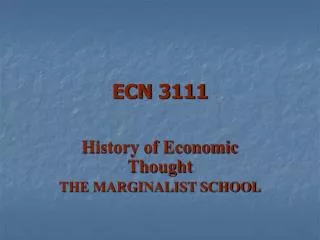 ECN 3111