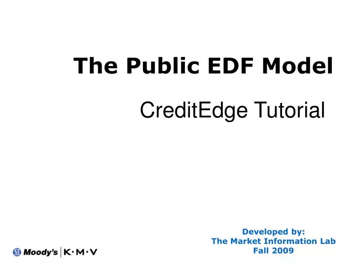 the public edf model