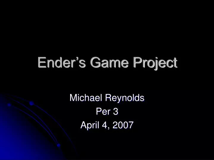 ender s game project