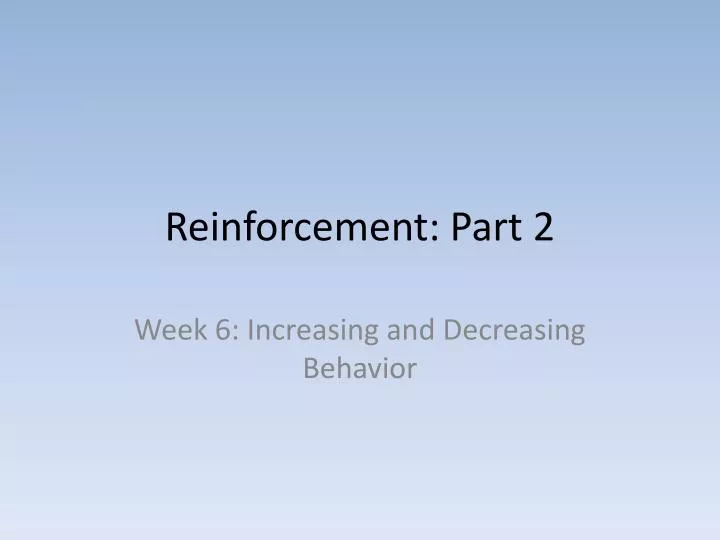 reinforcement part 2
