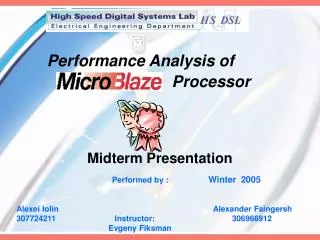 Performance Analysis of 	 		 Processor