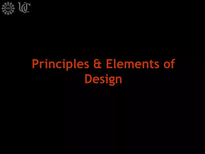principles elements of design