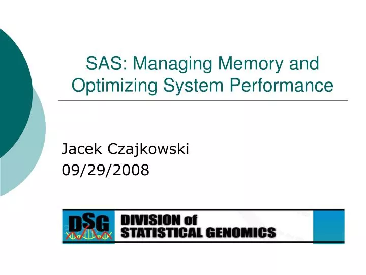 sas managing memory and optimizing system performance