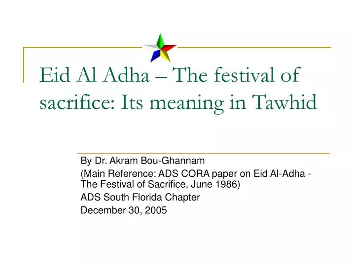 eid al adha the festival of sacrifice its meaning in tawhid