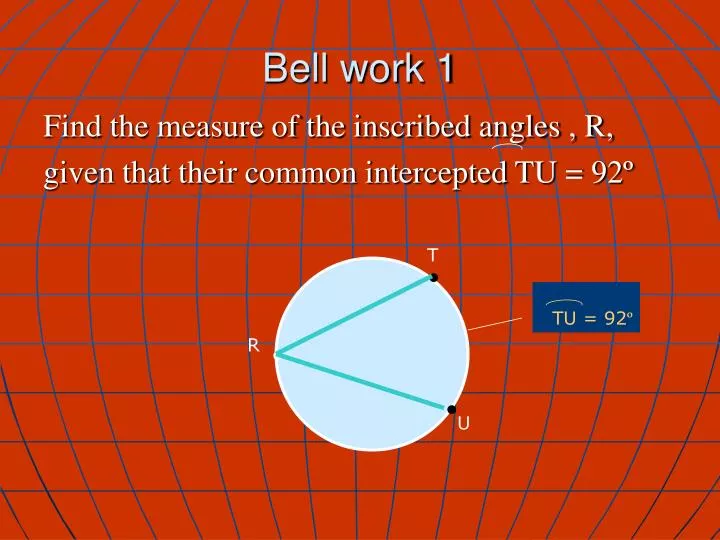 bell work 1