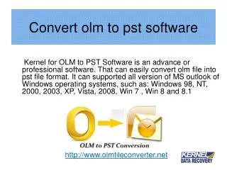 Convert OLM to PST Siftware
