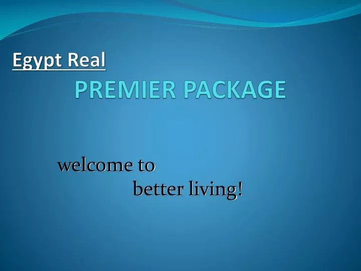 egypt real premier package