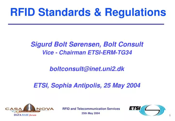 rfid standards regulations