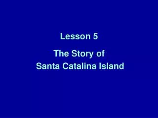lesson 5