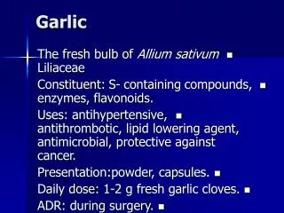 garlic