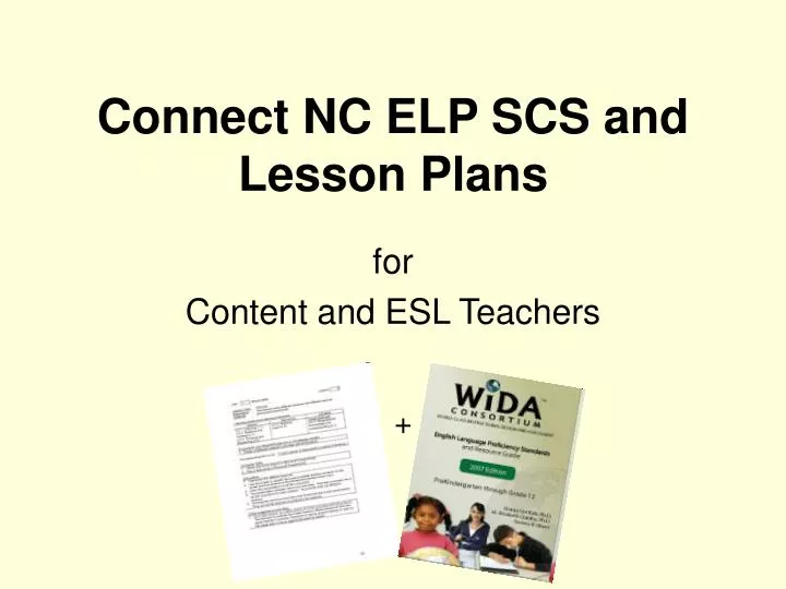 connect nc elp scs and lesson plans