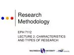 Research Methodology - slide 1