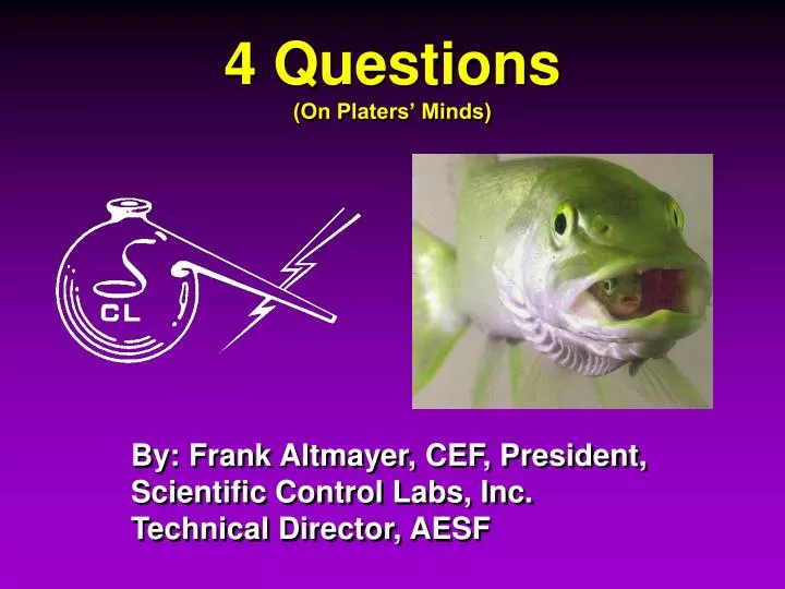 4 questions on platers minds