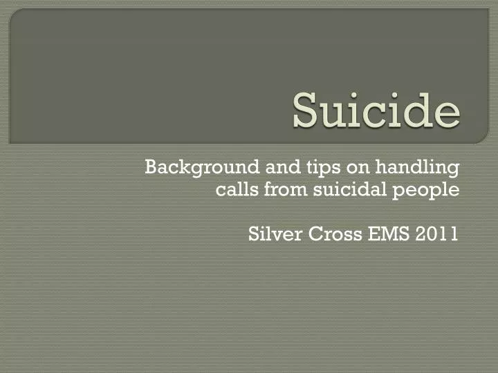 suicide