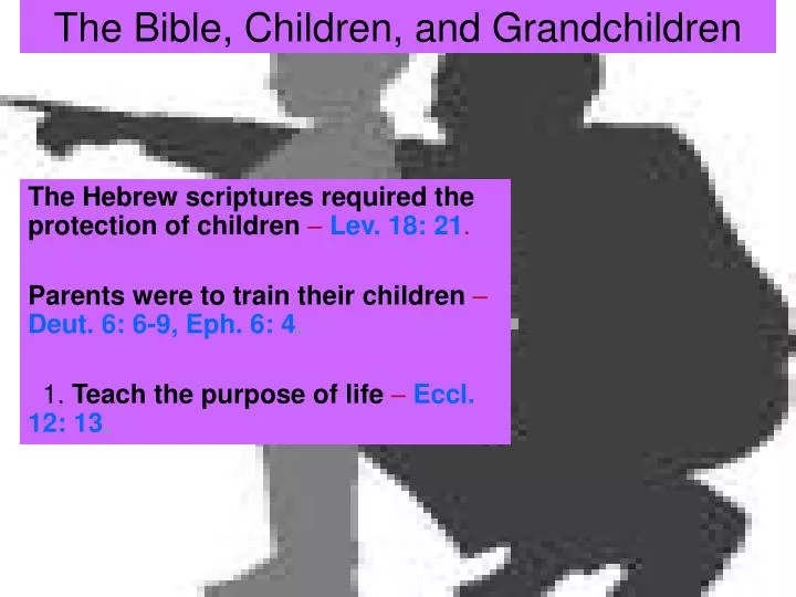 the bible children and grandchildren