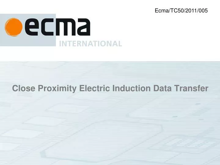 close proximity electric induction data transfer