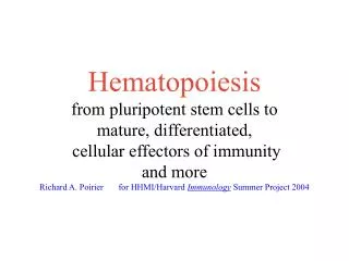 T h - Helper Cell B Cell Macrophage Neutrophil (alternative path) Mast Cell Platelets