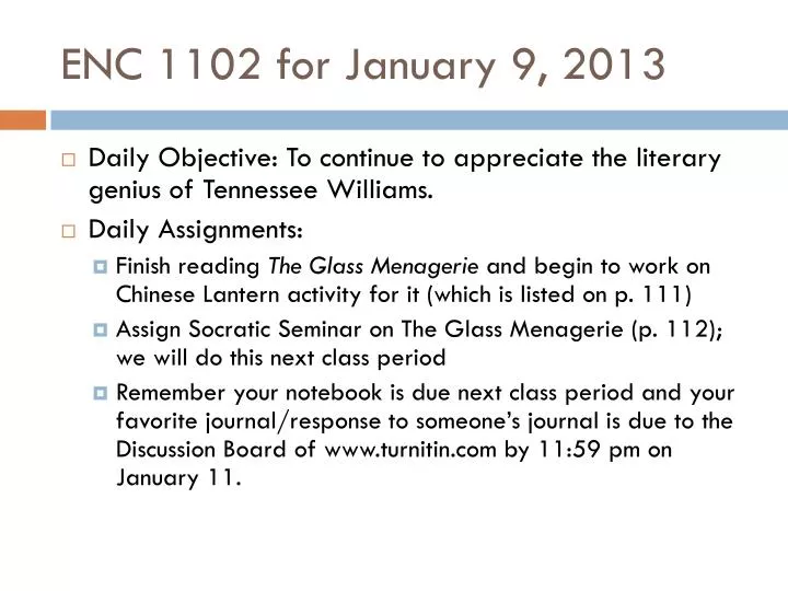 enc 1102 for january 9 2013