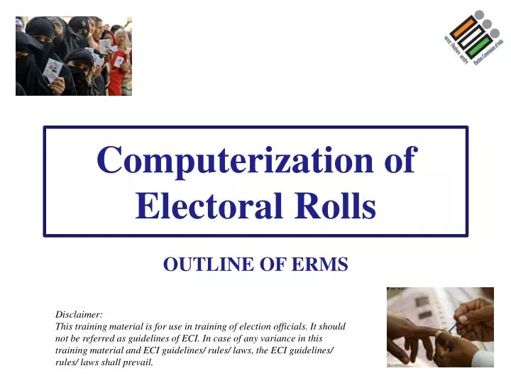 computerization of electoral rolls