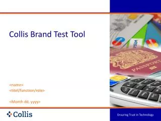 Collis Brand Test Tool