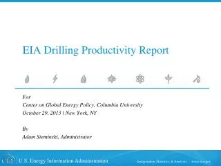 EIA Drilling Productivity Report