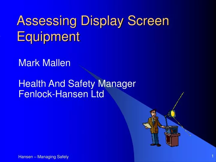 assessing display screen equipment