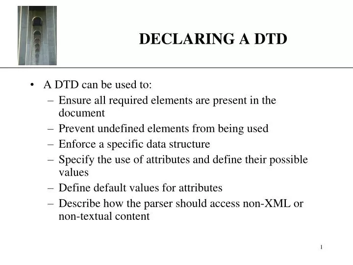 declaring a dtd