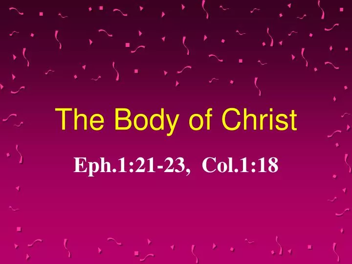 the body of christ
