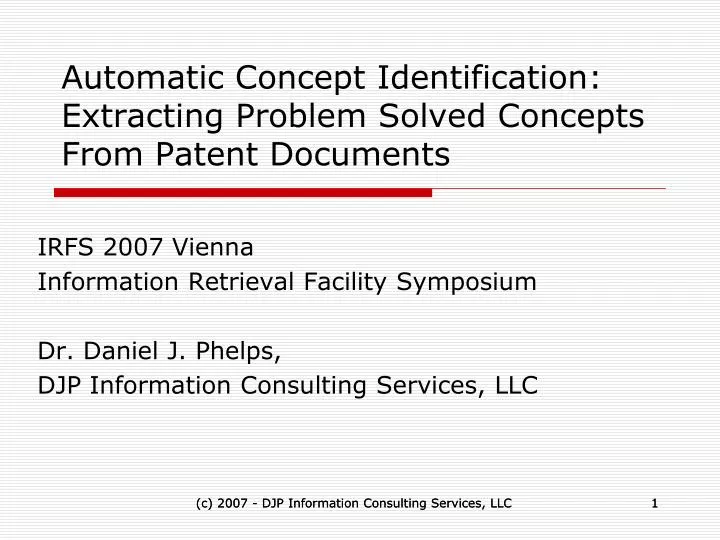 automatic concept identification extracting problem solved concepts from patent documents