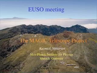 The MAGIC Telescope Project