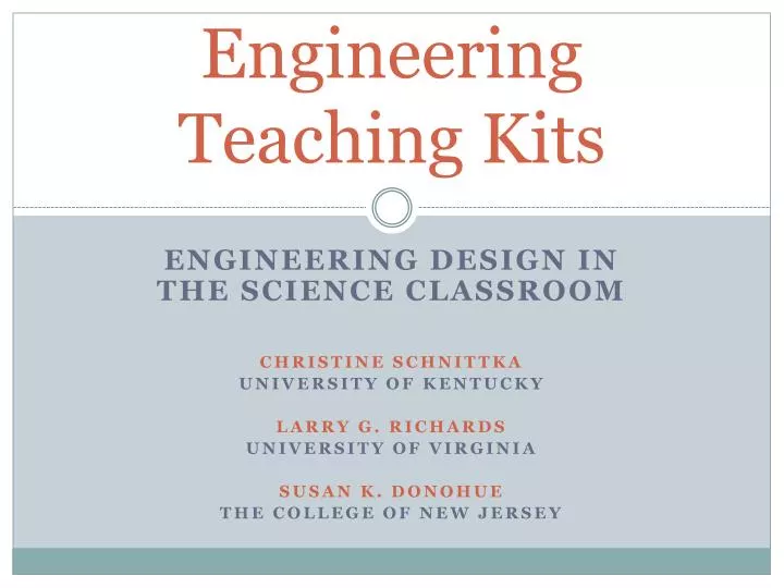 engineering teaching kits