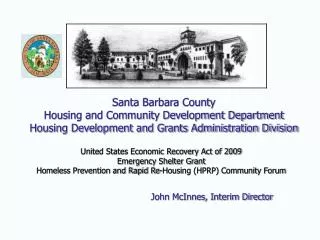 United States Economic Recovery Act of 2009 Emergency Shelter Grant