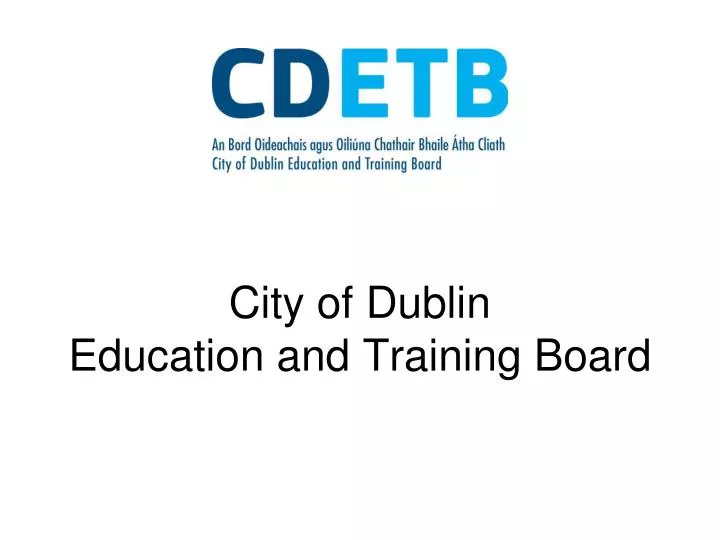 city of dublin education and training board