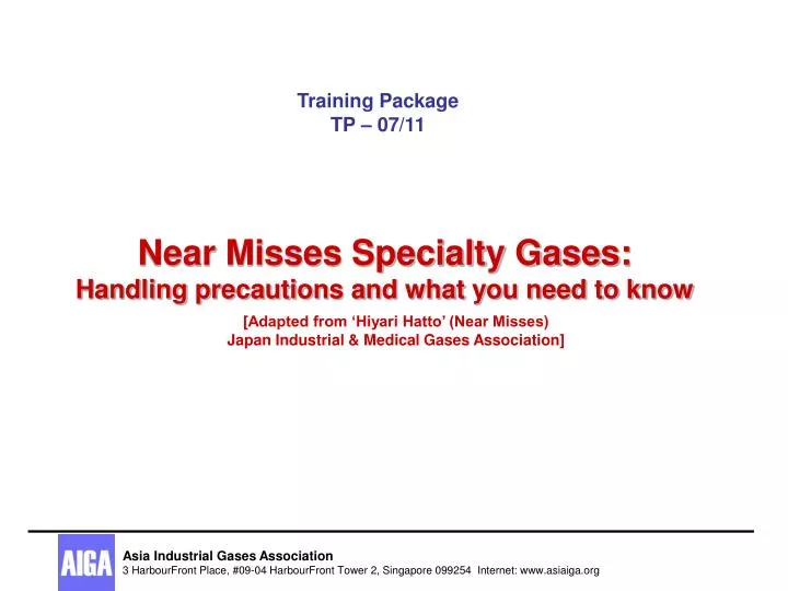 near misses specialty gases handling precautions and what you need to know