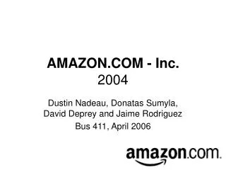 AMAZON.COM - Inc. 2004