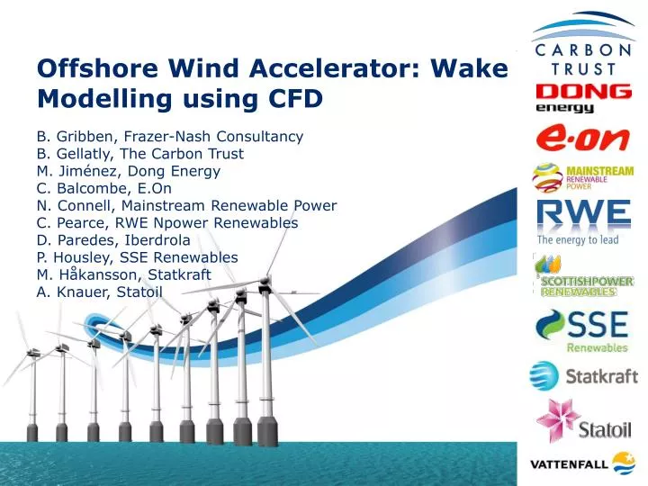 offshore wind accelerator wake modelling using cfd