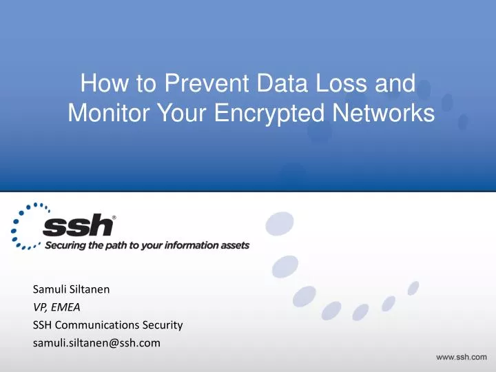 how to prevent data loss and monitor your encrypted networks