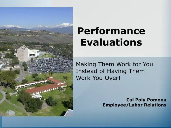 performance evaluations