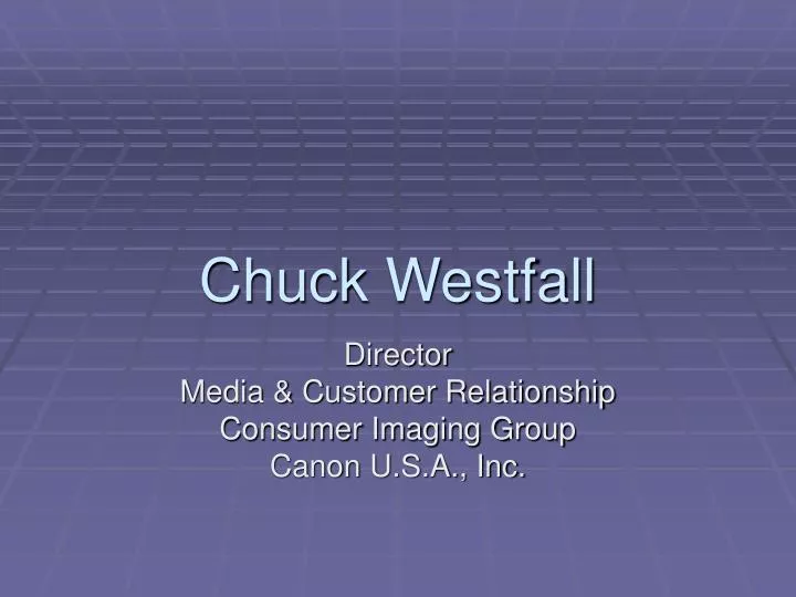 chuck westfall