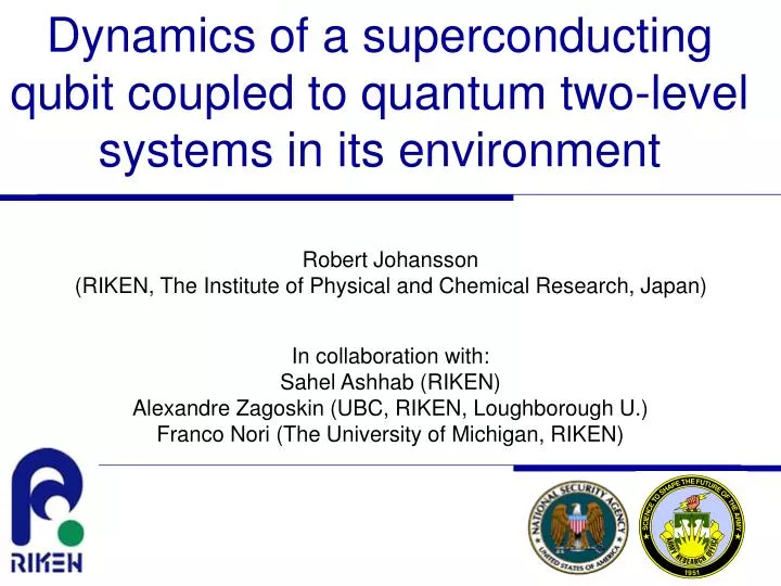 dynamics of a superconducting qubit coupled to quantum two level systems in its environment