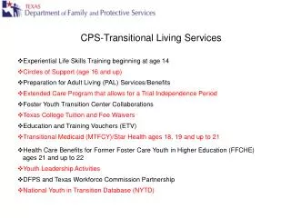 CPS-Transitional Living Services