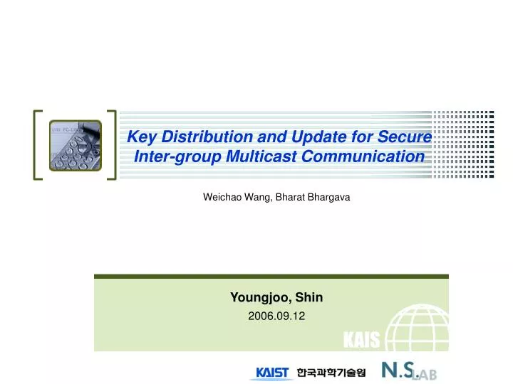 key distribution and update for secure inter group multicast communication