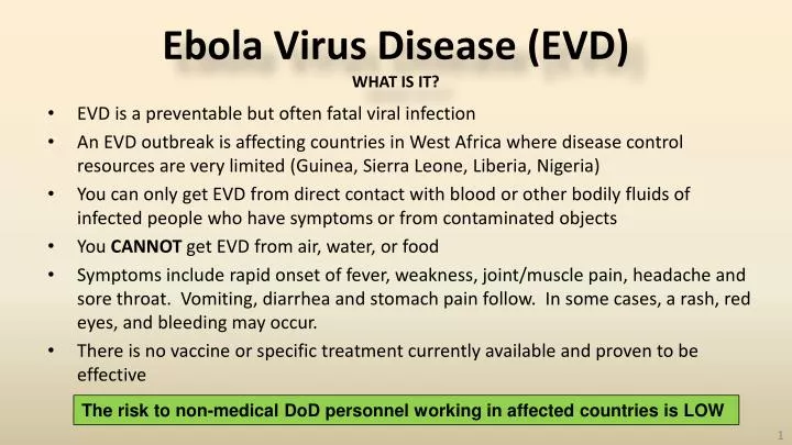 ebola virus disease evd what is it