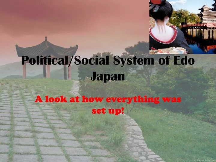 political social system of edo japan
