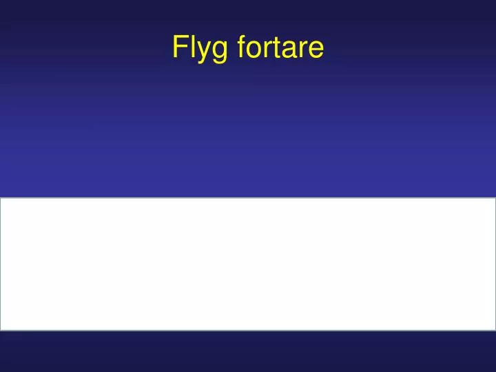 flyg fortare