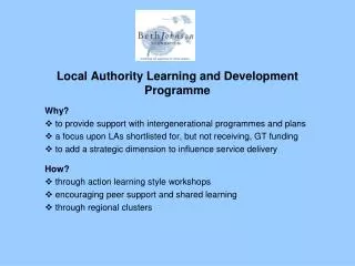 Local Authority Learning and Development Programme