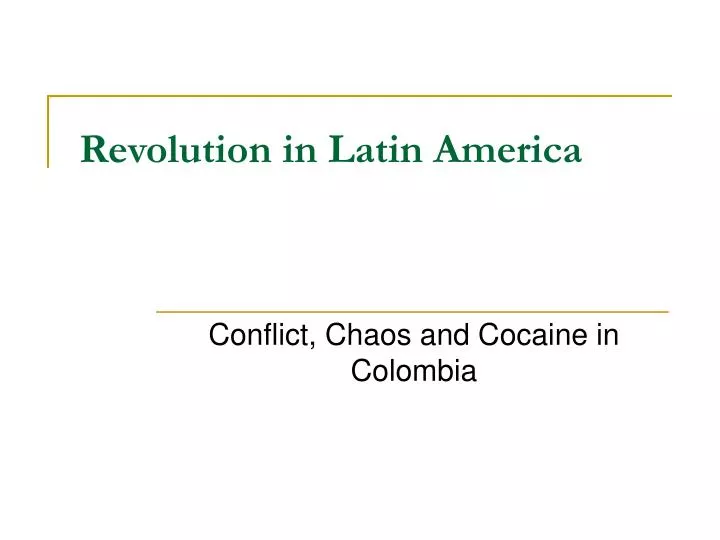 revolution in latin america