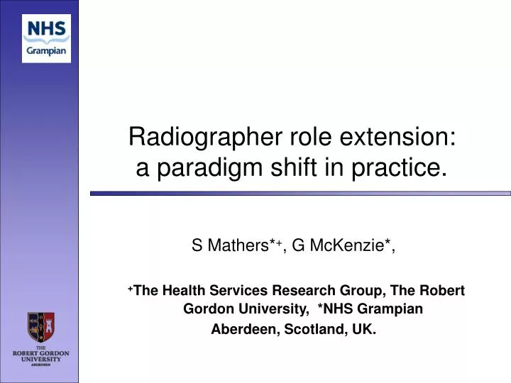 radiographer role extension a paradigm shift in practice