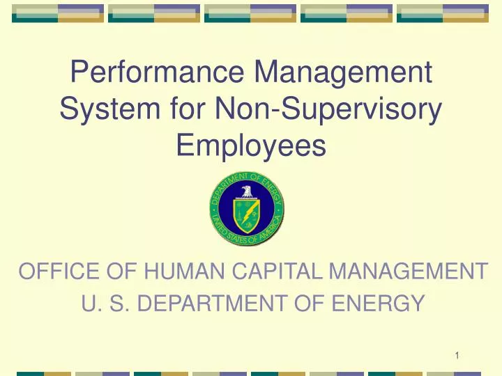 office of human capital management u s department of energy