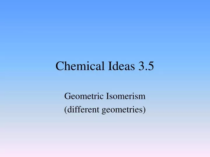 chemical ideas 3 5